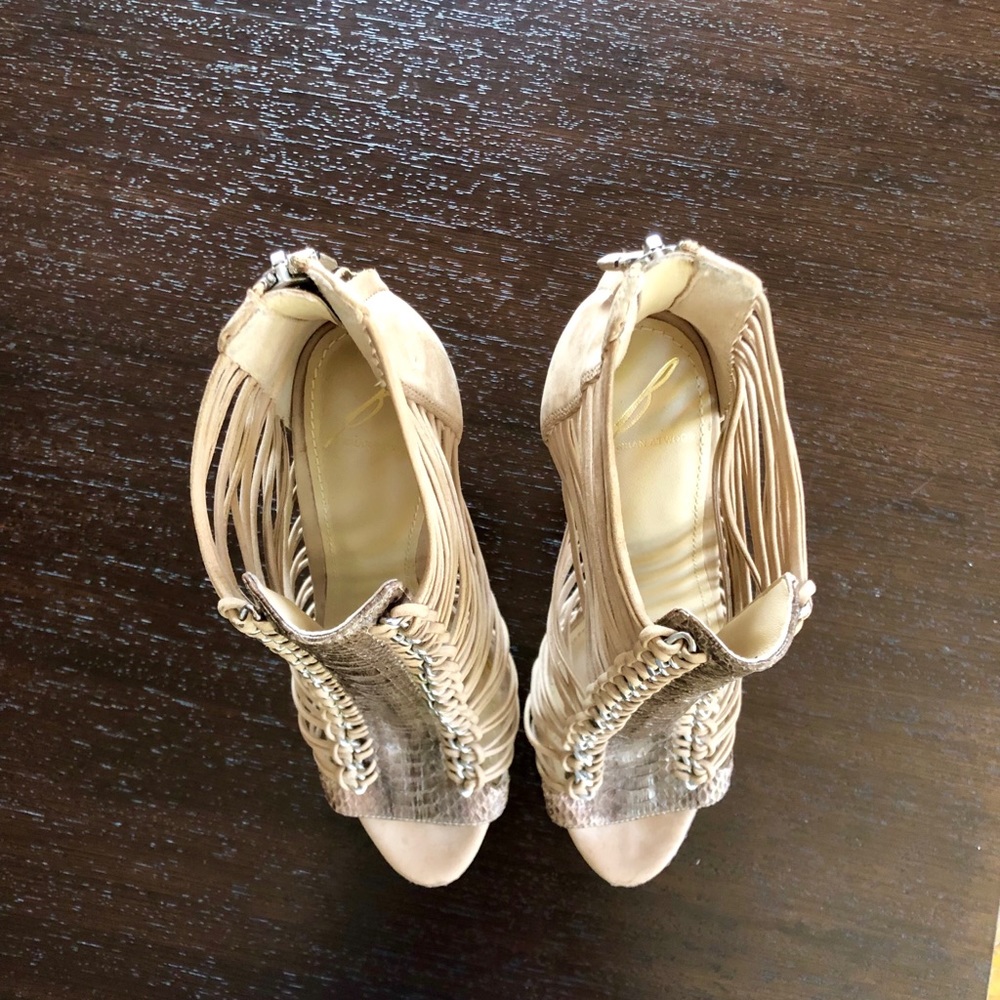 Brian Atwood Python Caged Platform Bootie - Picture 4 of 8